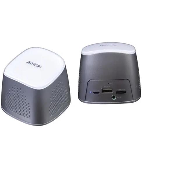 A4 Tech BTS-03 BT Şarj Edilebilir PowerBank Ses Bombası Beyaz Speaker