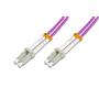 Beek LC-LC Fiber Optik Patch Kablo, Multimode OM 4 50-125 Duplex, 3.0mm, LSZH, 10 metre