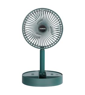 Everest EFN-605 Masaüstü Şarj Edilebilir Yeşil 800mAh Usb Fan