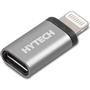 Hytech HY-XO25 Gümüş Metal Gövde MicroUSB 5pin F to Lightning M Çevirici