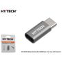 Hytech HY-XO30 Gümüş Metal Gövde MicroUSB 5pin F to Type C M Çevirici