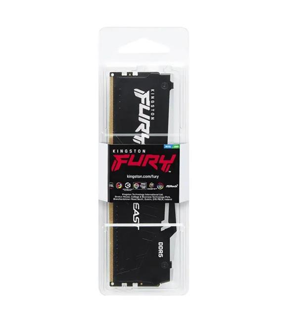 Kingston Beast RGB KF556C36BBEA-32TR 32GB (1x32GB) DDR5 5600MHz CL36 Siyah Gaming Ram (Bellek)