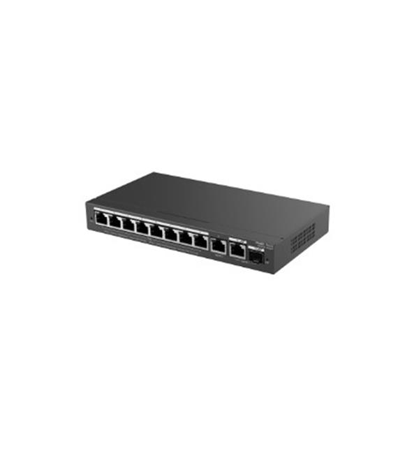 Ruijie-Reyee RG-ES210GS-P 8 Port Poe+ 10-100-1000 Mbps +1 Port SFP Yönetilebilir Switch Çelik Kasa