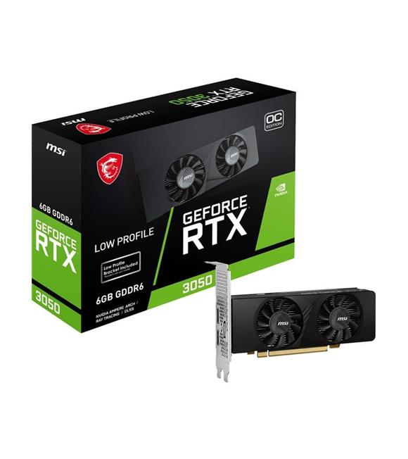 Msi GeForce RTX3050 LP 6G OC 6GB GDDR6 96B DX12 PCIE 4.0 X8 (1XDP 2XHDMI) Gaming Ekran Kartı