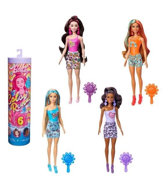 Barbie Color Reveal Renk Değiştiren Sürpriz Barbie Gökkuşağı Serisi
