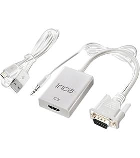 Inca IVTH-02 Vga To Hdmı Çevirici + Usb Adaptör+ + Ses Kablosu