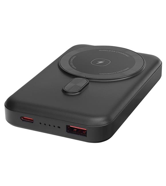 S-link M1031 10000mAh Magsafe 15W HSC22.5W+PD20W+QC3.0 Siyah LCD Taşınabilir Şarj Cihazı Powerbank
