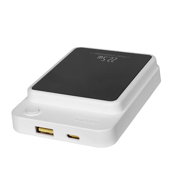 S-link M1021 10000mAh Magsafe 15W HSC22.5W+PD20W+QC3.0 Beyaz LCD Taşınabilir Şarj Cihazı Powerbank