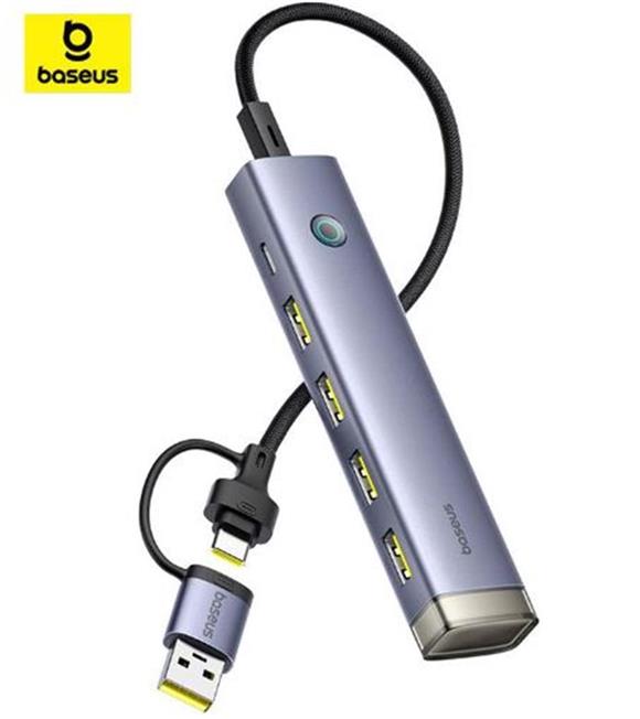 Baseus UltraJoy Lite 4-Port HUB-Gri (B0005280B811-13)