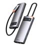 Baseus Metal Gleam 6 Port Type-C HUB-Gri (WKWG080013)