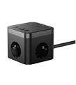 Baseus Pow Cube 7 Port 1.5m 30W Siyah Şarj Adaptörü (E00066400117-00)