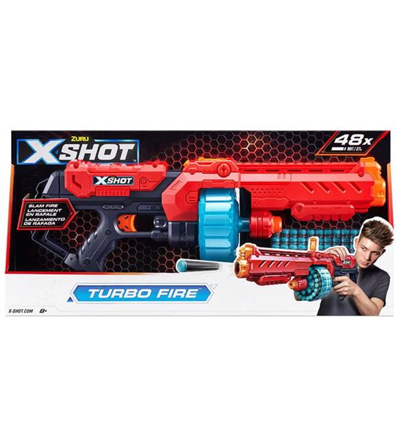 Sunman Oyuncak Sünger Atan Silah Zur-X-Shot- Excel-Turbo Fıre 48 Mermili