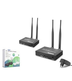 HADRON HDX1444 Kablosuz HDMI Görüntü Aktarım Seti Loop-Out IR 1080p 200 m Siyah Bilgisayar Kabloları