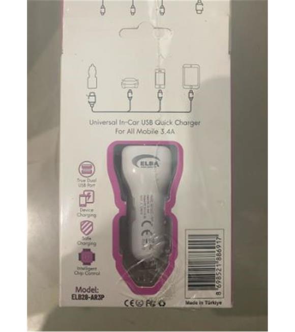ELB28-AR3P ELBA 3.4A  2USB ARAÇ BAŞLIK_1