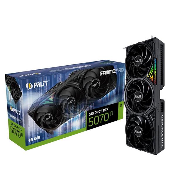 Palit GeForce RTX5070Ti GamingPro 16GB-256bit GDDR7 HDMI 3xDP DLSS4 Ekran kartı