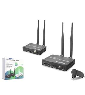 HADRON HDX1443 Kablosuz HDMI KVM Görüntü Aktarım Seti Loop-Out IR 1080p 300 m Siyah Görüntü Aktarıcılar