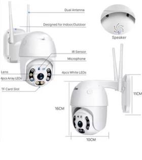 Apronx APX-WP70 3mp 2.8mm 8 LED Wifi Ptz Kamera