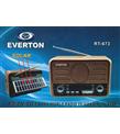 Everton Rt-675 Bluetooth Fm-Usb-Tf-Aux Şarjlı Solar Nostaljik Radyo