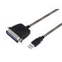 S-link Swapp SW-U614 Siyah USB to Parallel (CN36M) Kablo