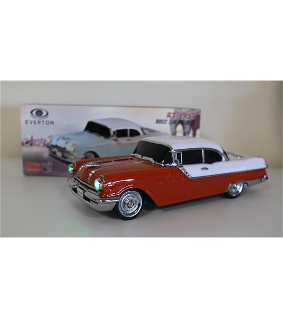 EVERTON RT-1954 Turuncu Arabalı Bluetooth Fm-Usb-Tf-Aux Şarjlı Nostaljik Radyo