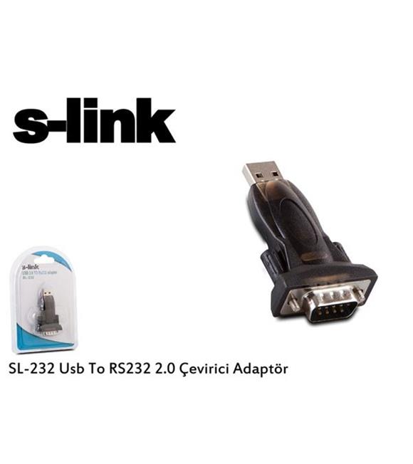 S-link sl-232 v1.0 Usb To rs232 2.0 Çevirici Adaptör