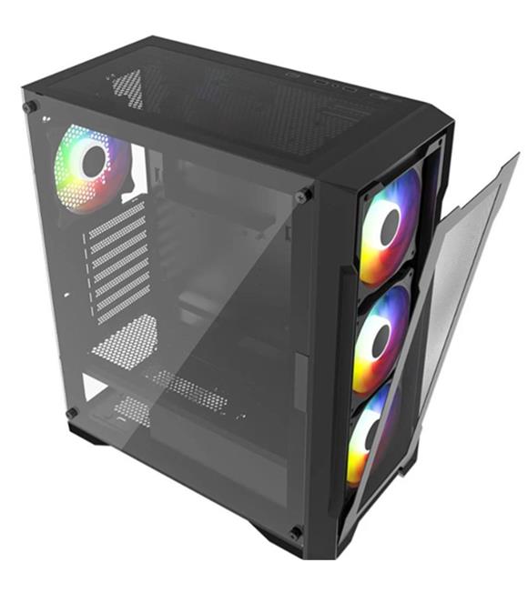 PowerBoost PB-PS6849B 650w 80+ Bronze USB 3.0 Mesh 4-12cm Rainbow Fanly Mid-T ATX