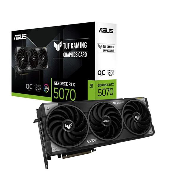 Asus Tuf Gaming GeForce RTX5070 OC TUF-RTX5070-O12G-GAMING 12GB GDDR7 192 Bit DLSS 4 Ekran Kartı