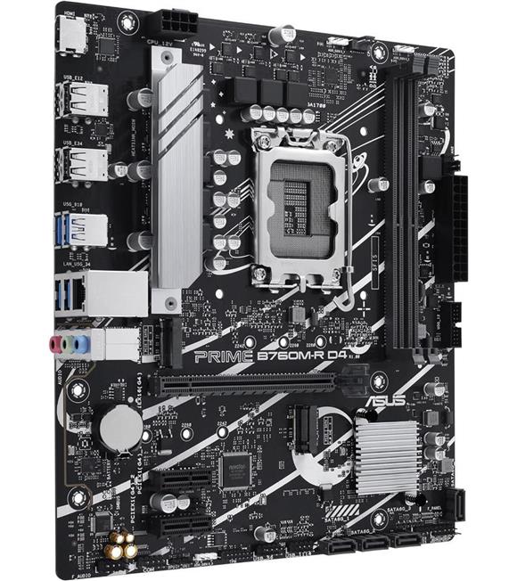 Asus Prıme B760M-R D4 Intel B760 Lga1700 DDR4 5333 Hdmı 2X M2 Aura Rgb 2.5Gbit Lan Matx Anakart_1