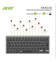 Acer OKR220 Siyah MultiDevice Dual Mode 2.4GHZ Bluetooth Klavye (Smart Tv)(Android)