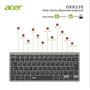 Acer OKR220 Siyah MultiDevice Dual Mode 2.4GHZ Bluetooth Klavye (Smart Tv)(Android)