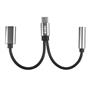 S-link SL-TA45M Gri Metal TypeC to 3.5 jack+TypeC Çevirici