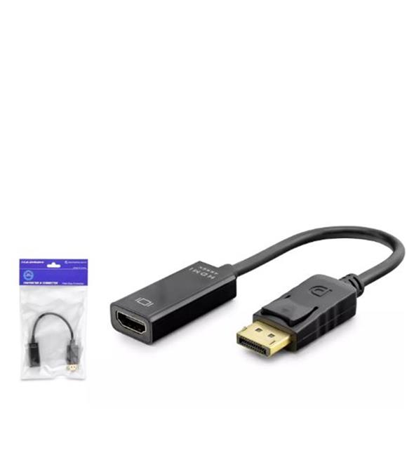 HADRON HDX7823 DISPLAY (M) TO HDMI (F) ADAPTÖR 4K 30HZ SİYAH