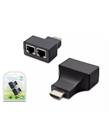 HADRON HDX1298 30M HDMI EXTENDER BY CAT5-6 SİYAH