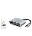 HADRON HDX7838 TYPE-C TO HDTV HDMI 4K 30HZ + VGA 2IN1 GRİ