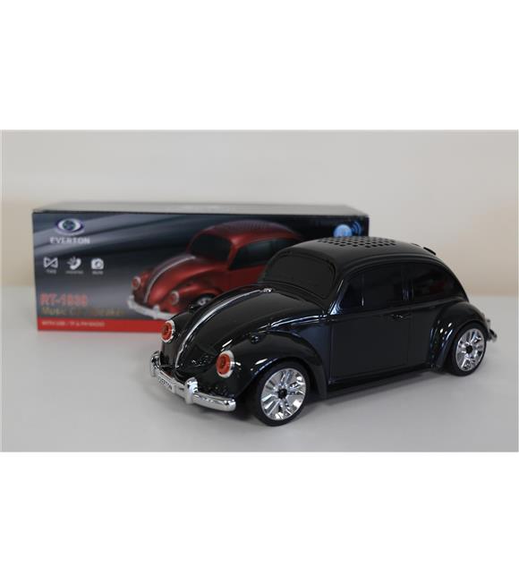 EVERTON RT-1939 Siyah Arabalı Bluetooth Fm-Usb-Tf-Aux Şarjlı Nostaljik Radyo