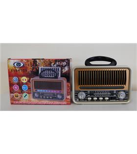 Everton Rt-769  Bluetooth Fm-Usb-Tf-Aux  Şarjlı Nostaljik Radyo