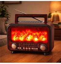 Everton Rt-754  Bluetooth Fm-Usb-Tf-Aux  Şarjlı Nostaljik Radyo (Solar Panel)