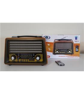 Everton Rt-750  Bluetooth Fm-Usb-Tf-Aux  Şarjlı Nostaljik Radyo
