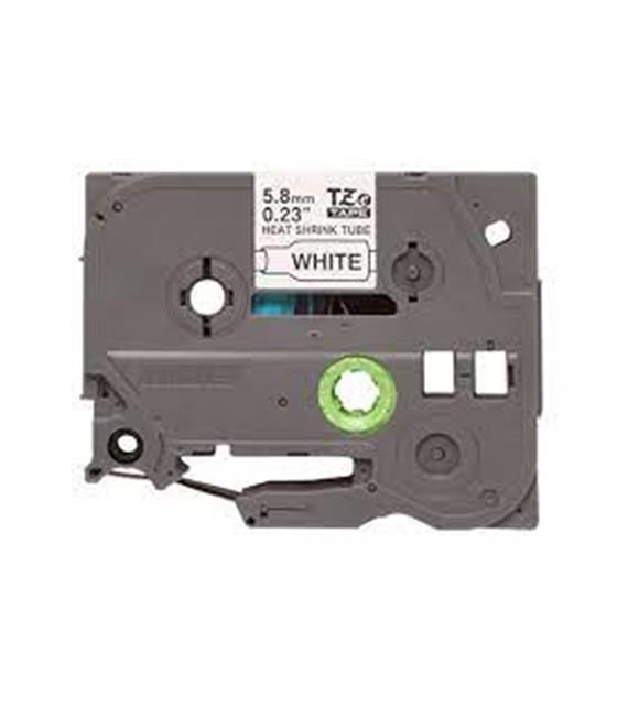 Brother P-Touch HSE-231 12 mm Beyaz Üzerıne Sıyah Isı ile Daralan Laminasyonlu Etiket