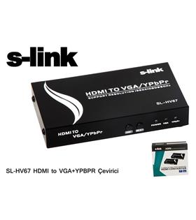 S-link sl-hv67 Hdmı To Vga+ypbpr Çevirici Adaptör
