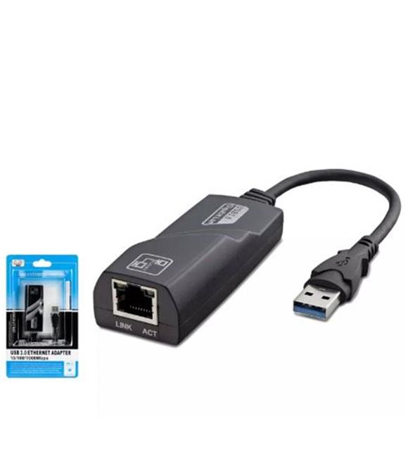 HADRON HDX5265 USB3.0 ETHERNET CARD 10-100-1000 MBPS SİYAH