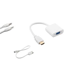 S-link SL-HVS13 Hdmı Erkek To Vga Dişi + Audio Micro Usb Çevirici Çevirici Ve Konnektörler