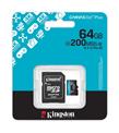 Kingston SDCG4-64GB 64GB microSDXC Canvas Go Plus Gen4 200MB-s A2 U3 V30 Card + ADP Hafıza Kartı_1)