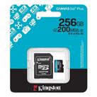 Kingston SDCG4-256GB 256GB microSDXC Canvas Go Plus Gen4 200MB-s A2 U3 V30 Card + ADP Hafıza Kartı_1