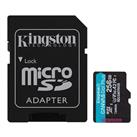 Kingston SDCG4-256GB 256GB microSDXC Canvas Go Plus Gen4 200MB-s A2 U3 V30 Card + ADP Hafıza Kartı