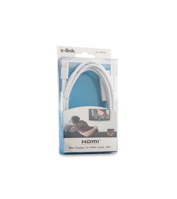 S-link SL-MD95 Mini Display Erkek To Hdmı Erkek Kablo