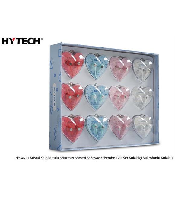 Hytech HY-XK21 Kristal Kalp Kutulu 3-Kırmızı 3-Mavi 3-Beyaz 3-Pembe 12