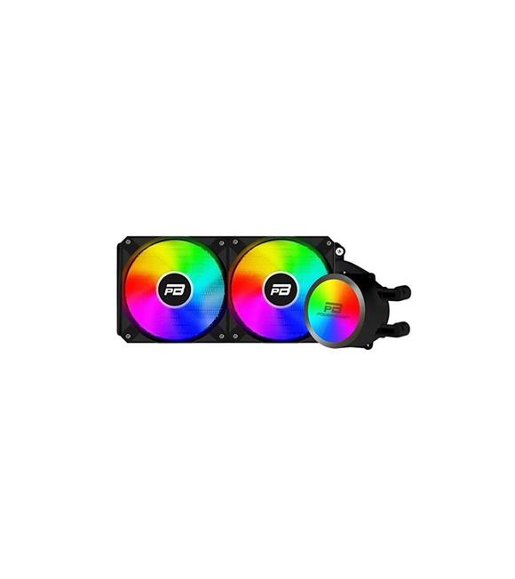 GameBooster PRIME P240B Rainbow Fanlı LGA1700-AM5 Uyumlu 240mm CPU Sıvı Soğutma Sistemi (Siyah)