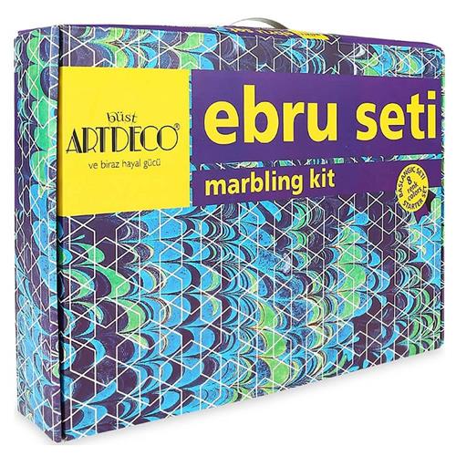 Artdeco Ebru Boyama Seti Çantalı 8 Lİ ES-8 Okula Dönüş Kampanyası Boya Gereçleri