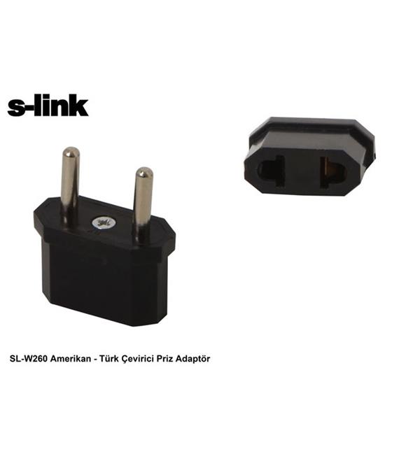 S-link SL-W260 Amerikan Türk Priz Çevirici Adaptör